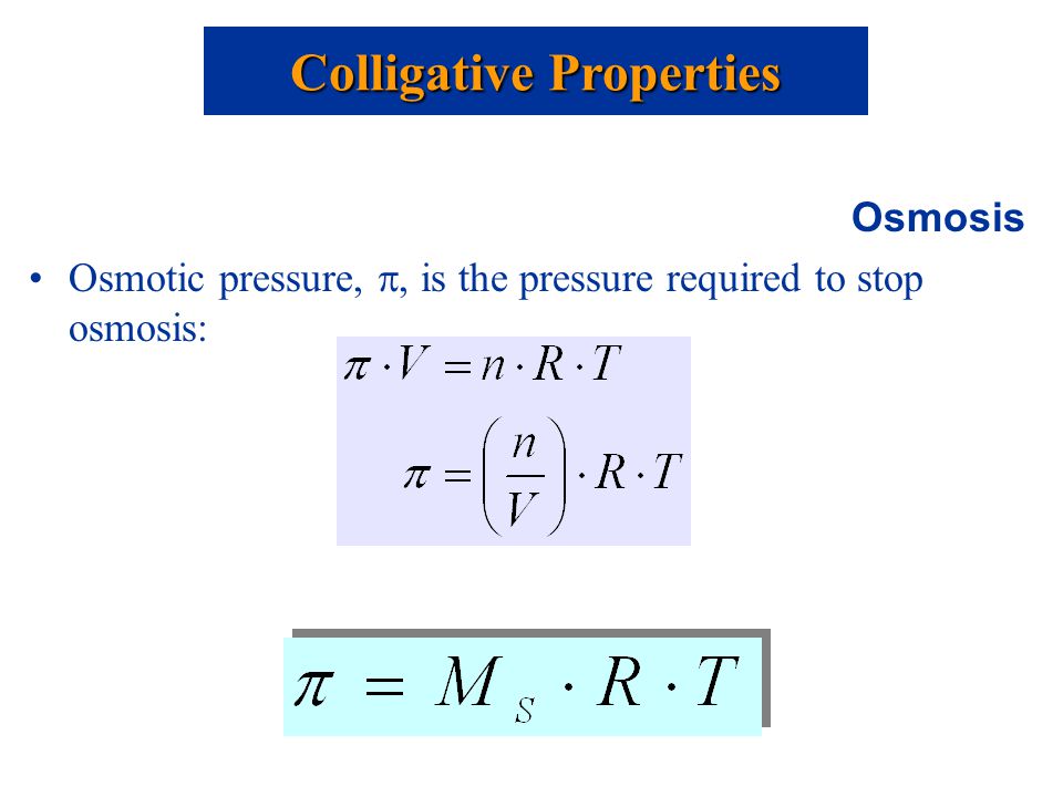 Colligative Properties - Freezing Point Depression